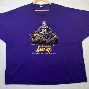 Los Angeles Lakers 2020‎ NBA champions T-shirt- Men 4XL